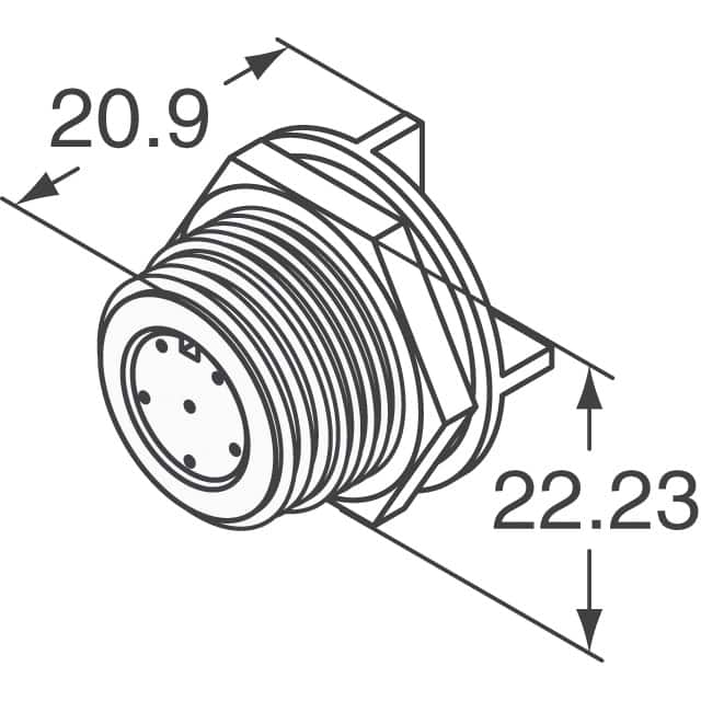 PX0413/06P Bulgin  Alloggiamenti per connettori circolari